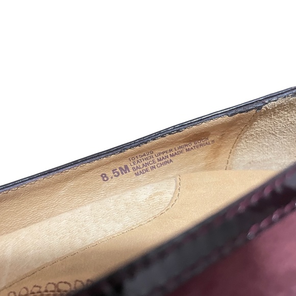 Sofft 8 1/2 Wine Burgundy 3" heel Suede Leather Upper and Sock‎ Peep Toe Shoe - Picture 6 of 9